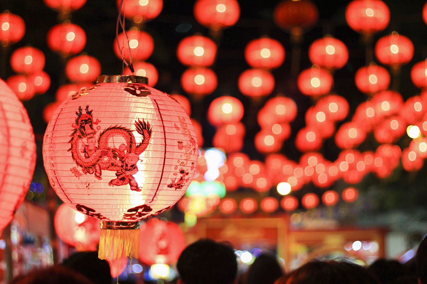 Des décoration au nouvel an chinois via Depositphotos
