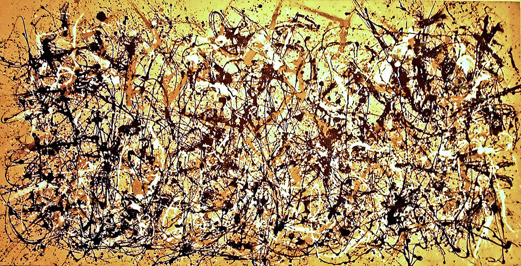 Peinture expressionniste de Pollock 