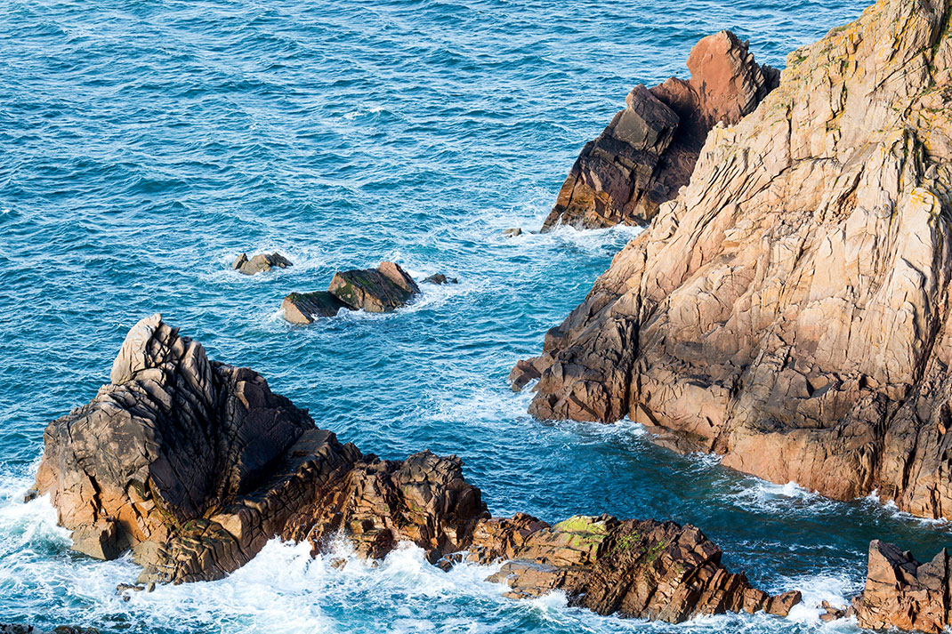Cliffs on the island via Shutterstock