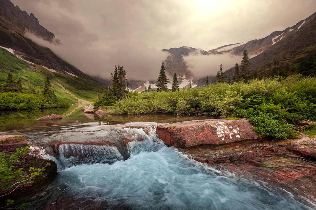 Glacier dans le Montana via Shutterstock