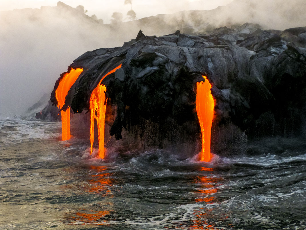 Un volcan via Shutterstock