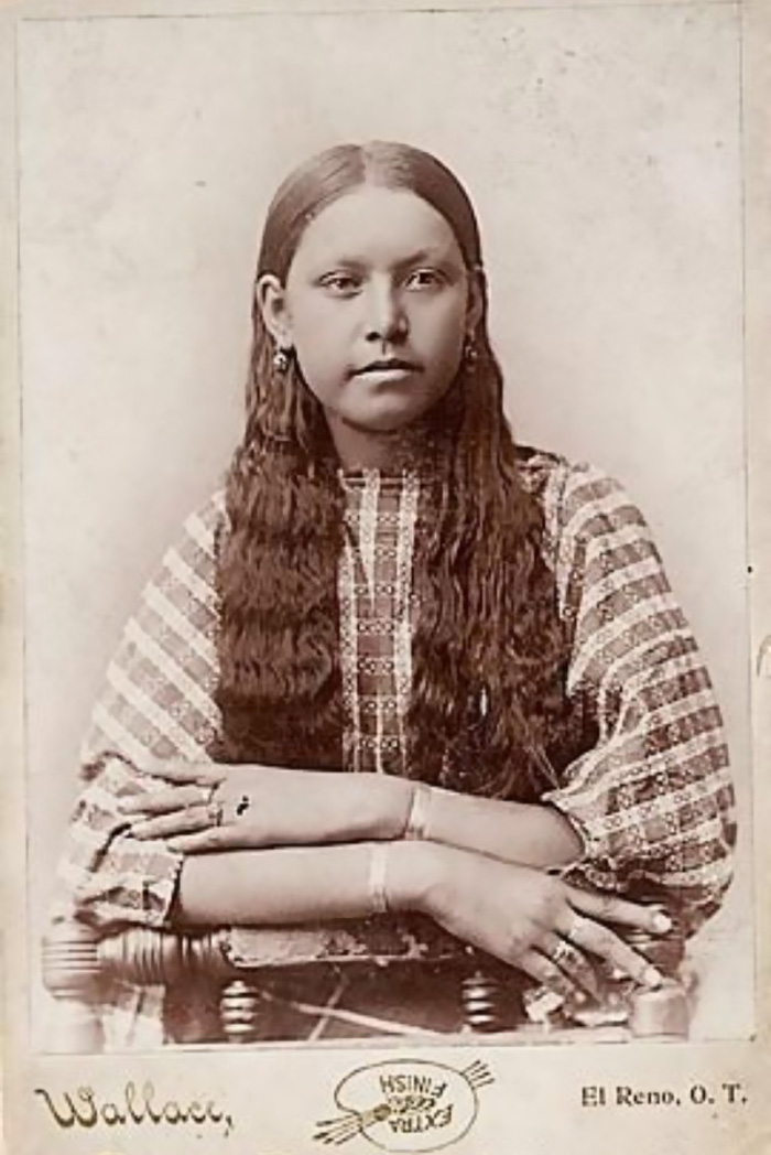 Une jeune fille Comanche en 1885