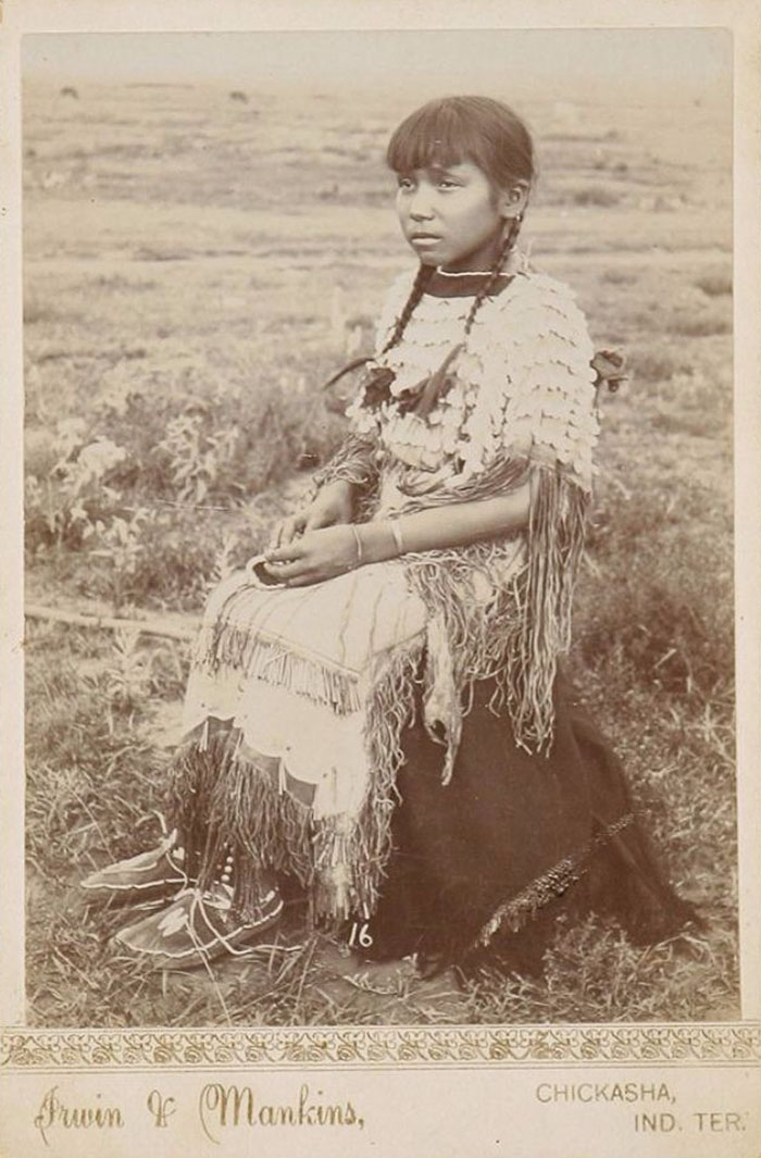 Une fille Kiowa en 1890