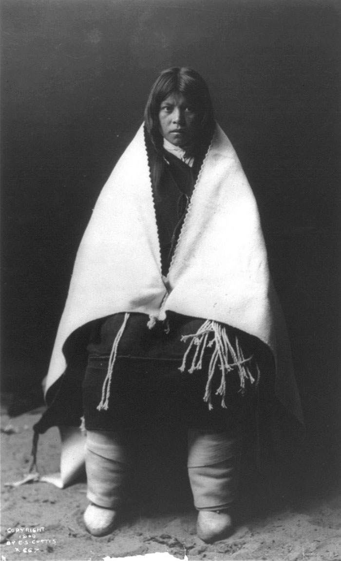 Une fille Hopi le jour de son mariage en 1900