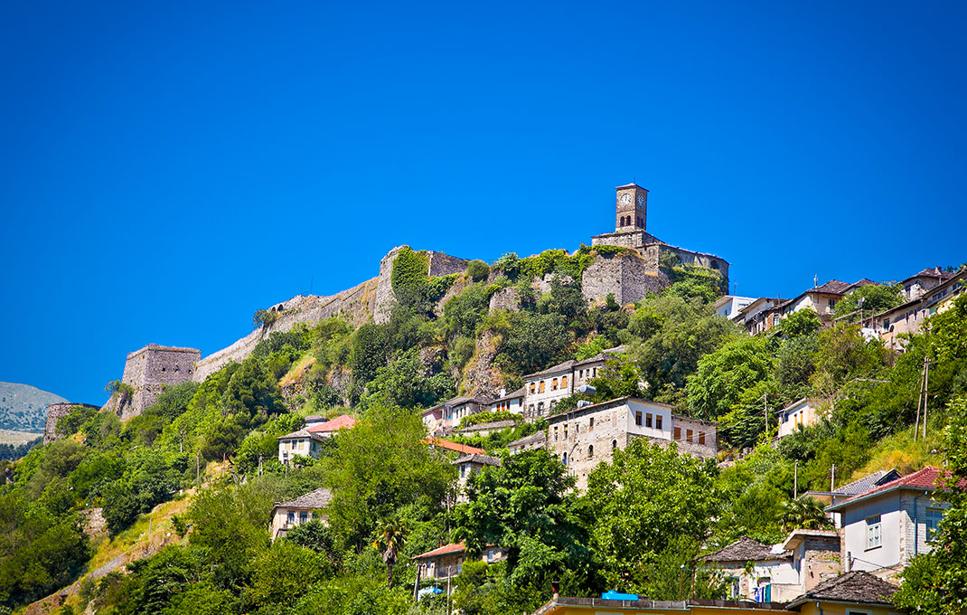 Gjiroskastër en Albanie via Shutterstock