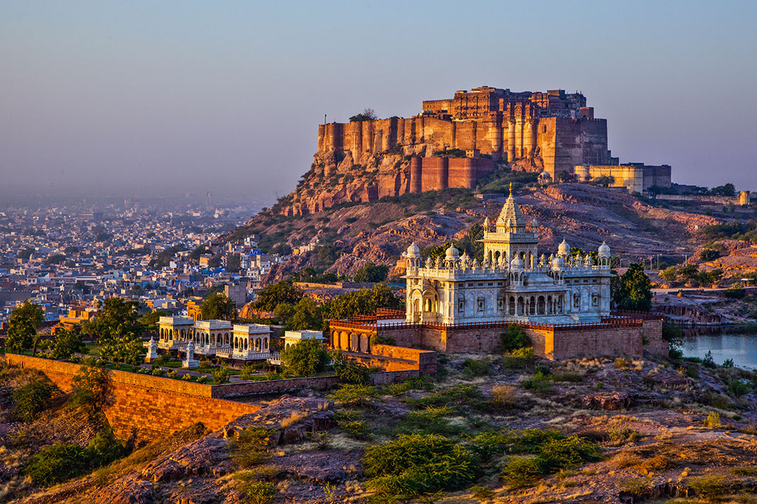 Jodhpur et le Fort de Mehrangarh via Shutterstock