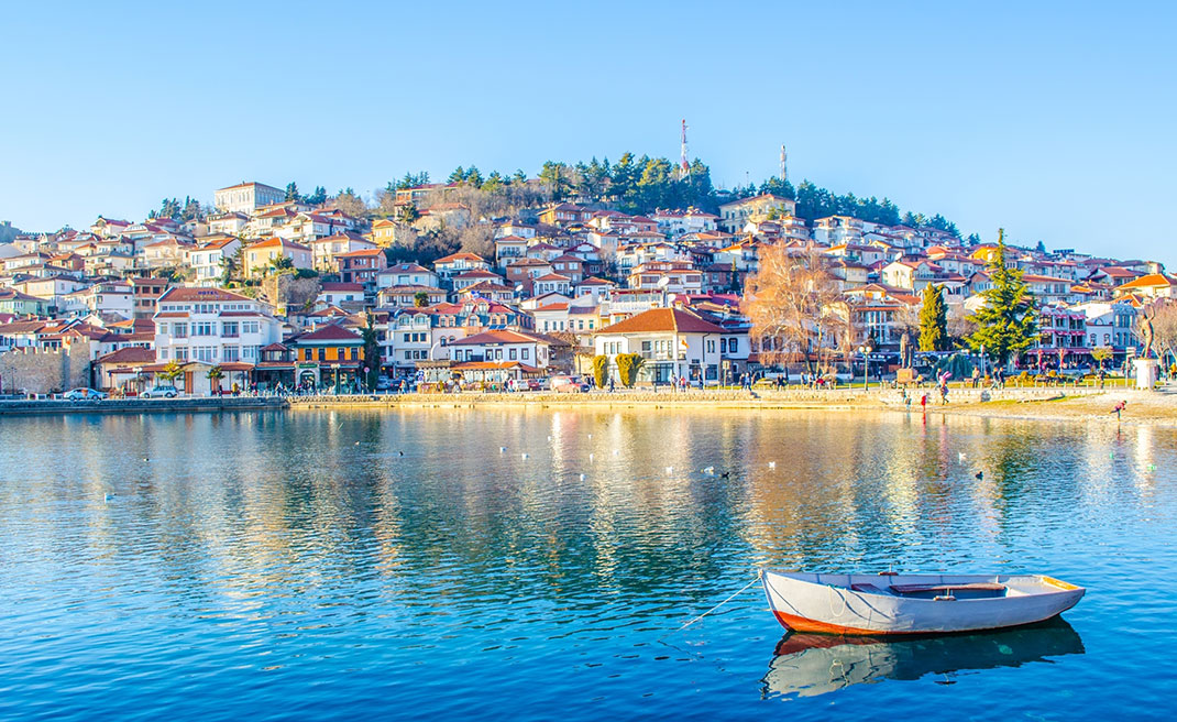 La ville d'Ohrid en Macédoine via Shutterstock