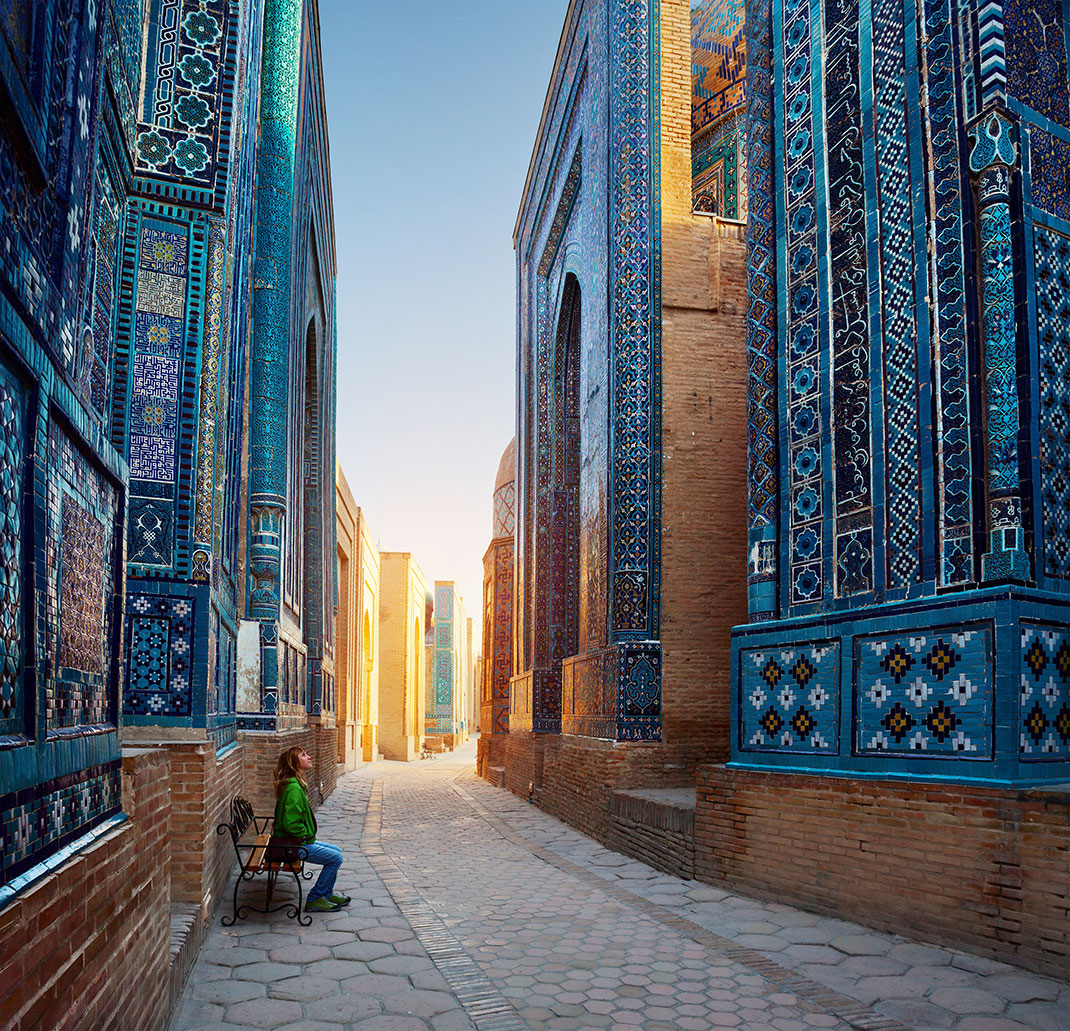 Samarkand en Ouzbékistan via Shutterstock