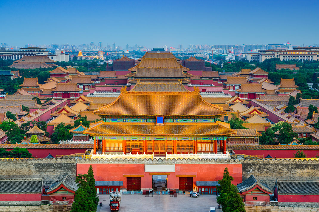 La cité interdite en Chine via Shutterstock