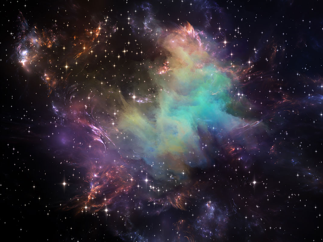 Une vision artistique de l'univers via Shutterstock