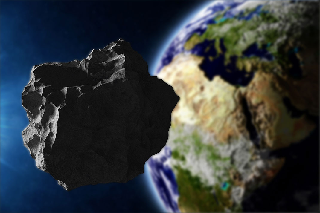 Un astéroïde via Shutterstock