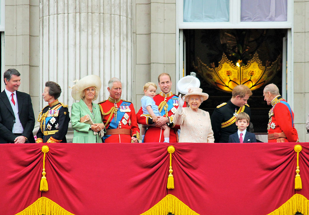 La famille royale britannique via Shutterstock