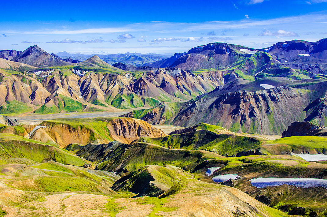 Landmannalaugar en Islande via Shutterstock