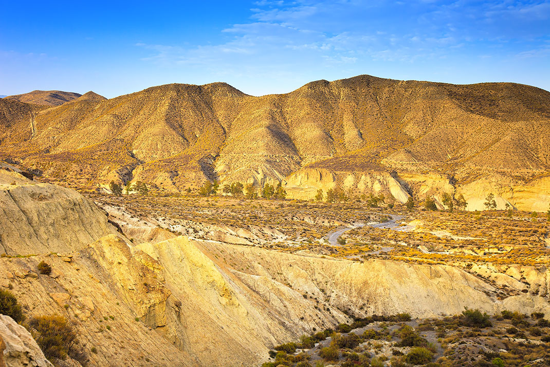 Le désert de Tabernas via Shutterstock