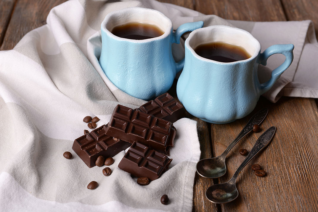Du café et du chocolat via Shutterstock