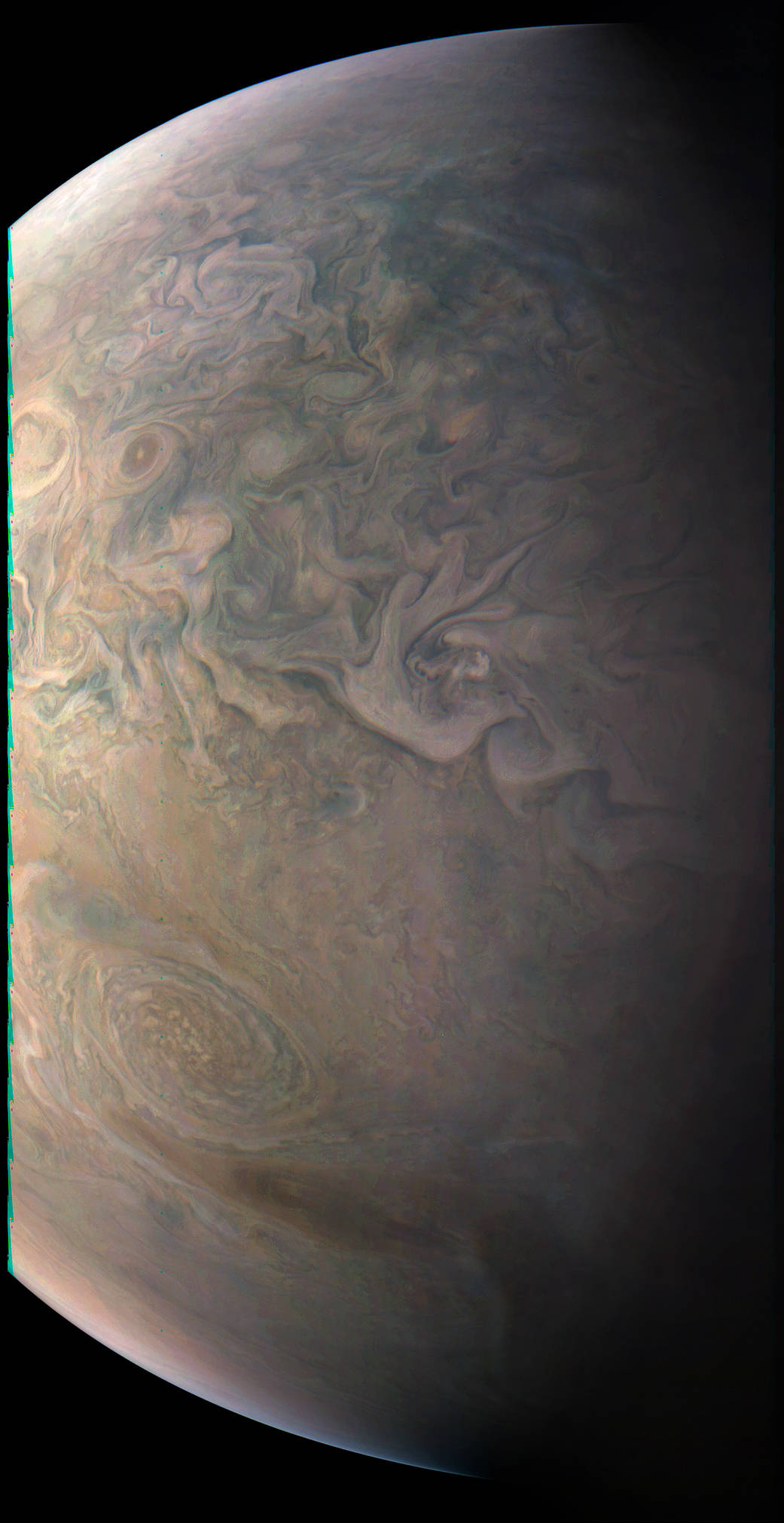 © NASA - Cliché de la géante gazeuse Jupiter https://www.nasa.gov/image-feature/jpl/pia21378/juno-s-close-look-at-a-little-red-spot