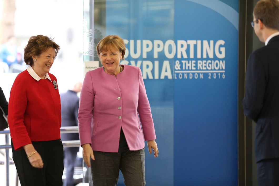 Angela Merkel à la conférence Supporting Syria and the region
