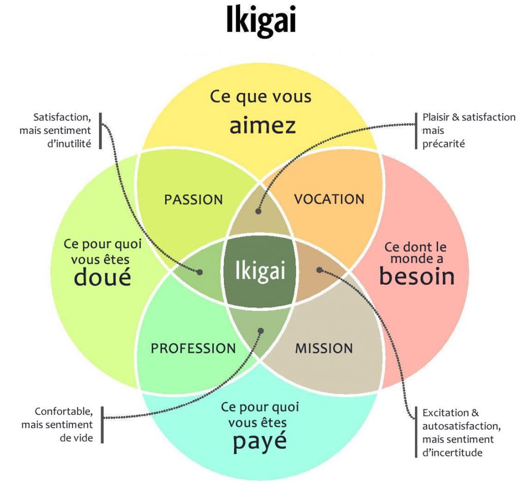 L’ikigai : le secret japonais pour une vie longue et heureuse ! Ikigai