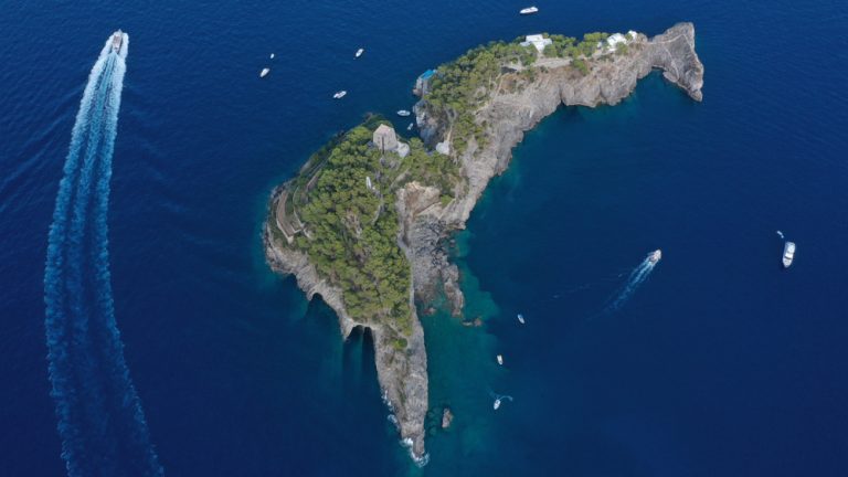This island off the Amalfi coast in Italy is picturesquely ...
