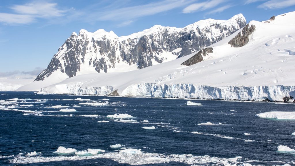 une antarctique niveau mer