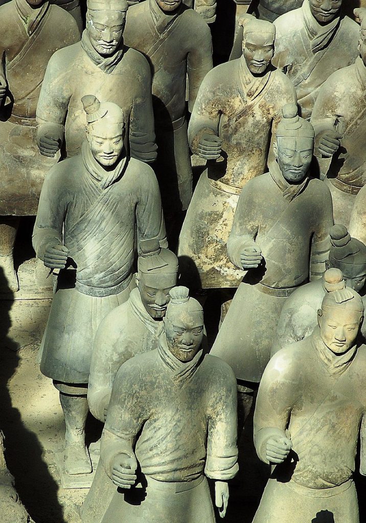 armée de terre cuite de l'empereur chinois Qin Shihuang