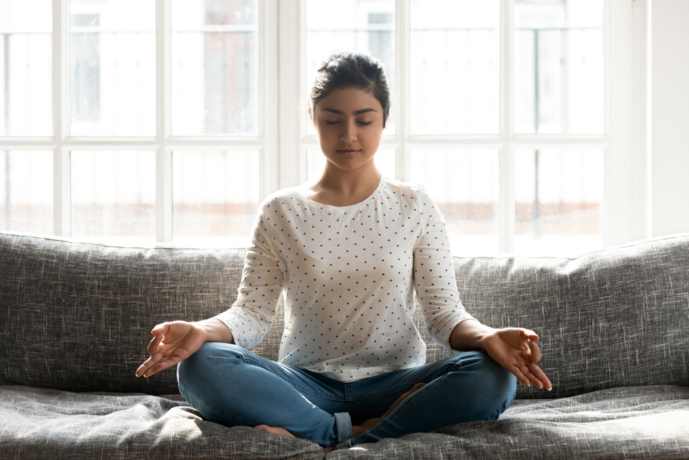 femme yoga