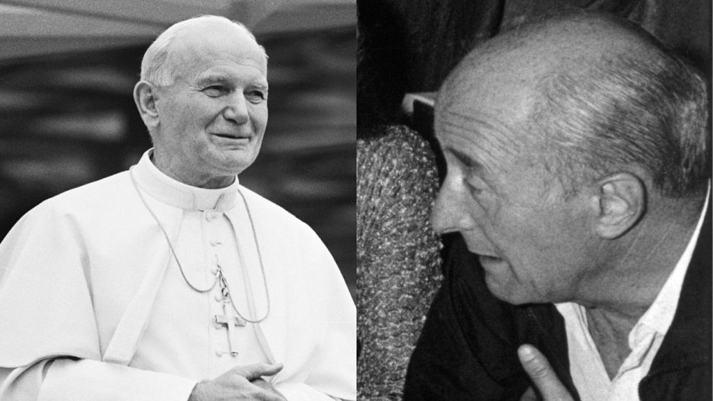 Jean-Paul II et Michel Audiard