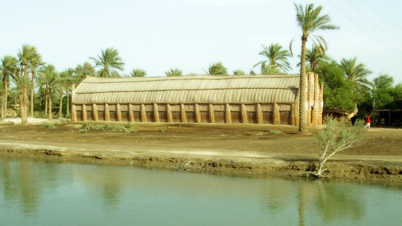 maisons flottantes perdues d'Irak