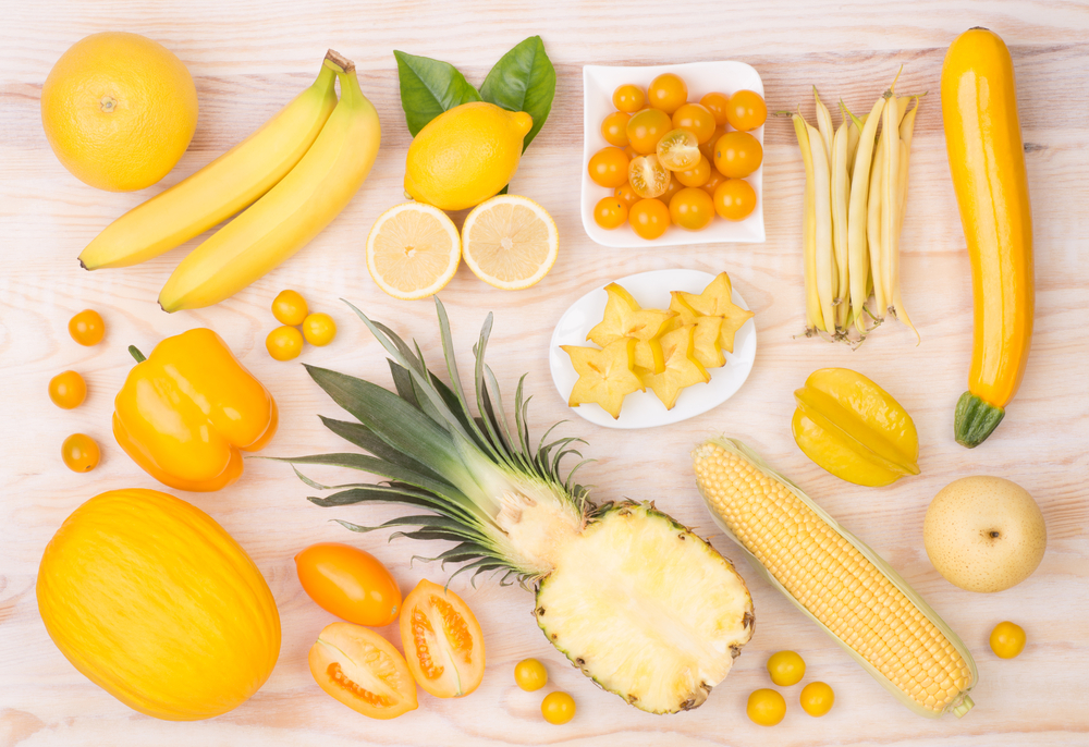 fruits légumes jaunes