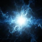 Illustration artistique de l’énergie noire cosmique provoquant l’expansion accélérée de l’Univers et la dispersion des galaxies.