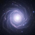 Image d’une galaxie spirale brillante au cœur lumineux, entourée de milliers d’étoiles dans le ciel profond