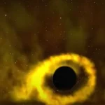 Simulation d’une étoile dévorée par un trou noir, observée par le télescope spatial Hubble