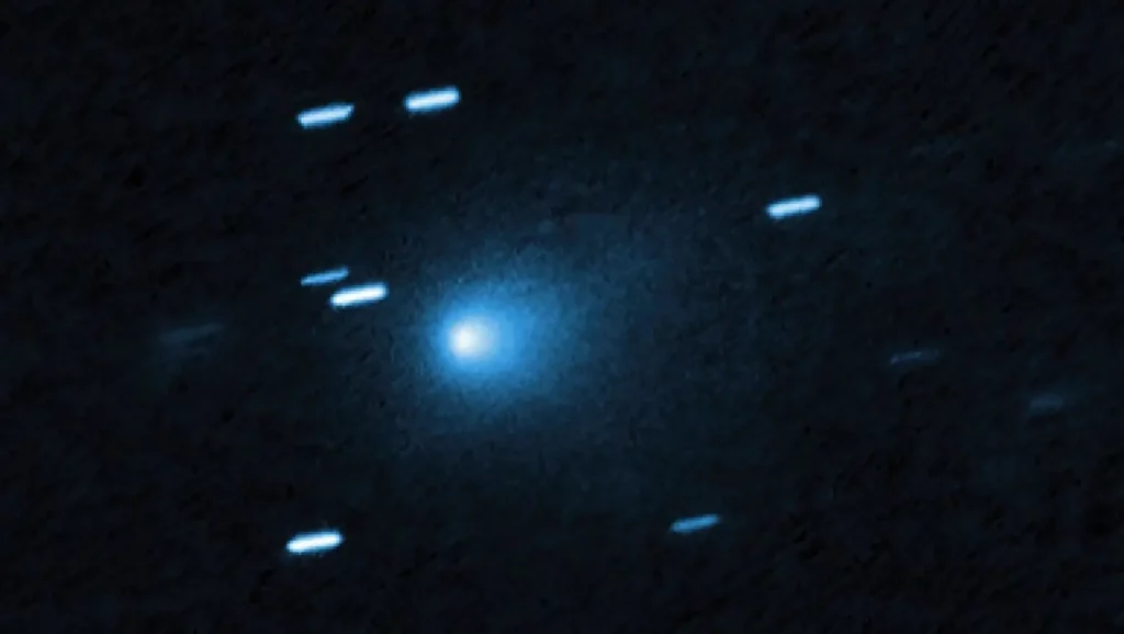 Image du télescope Hubble montrant la comète interstellaire 3I/Atlas dans l’espace