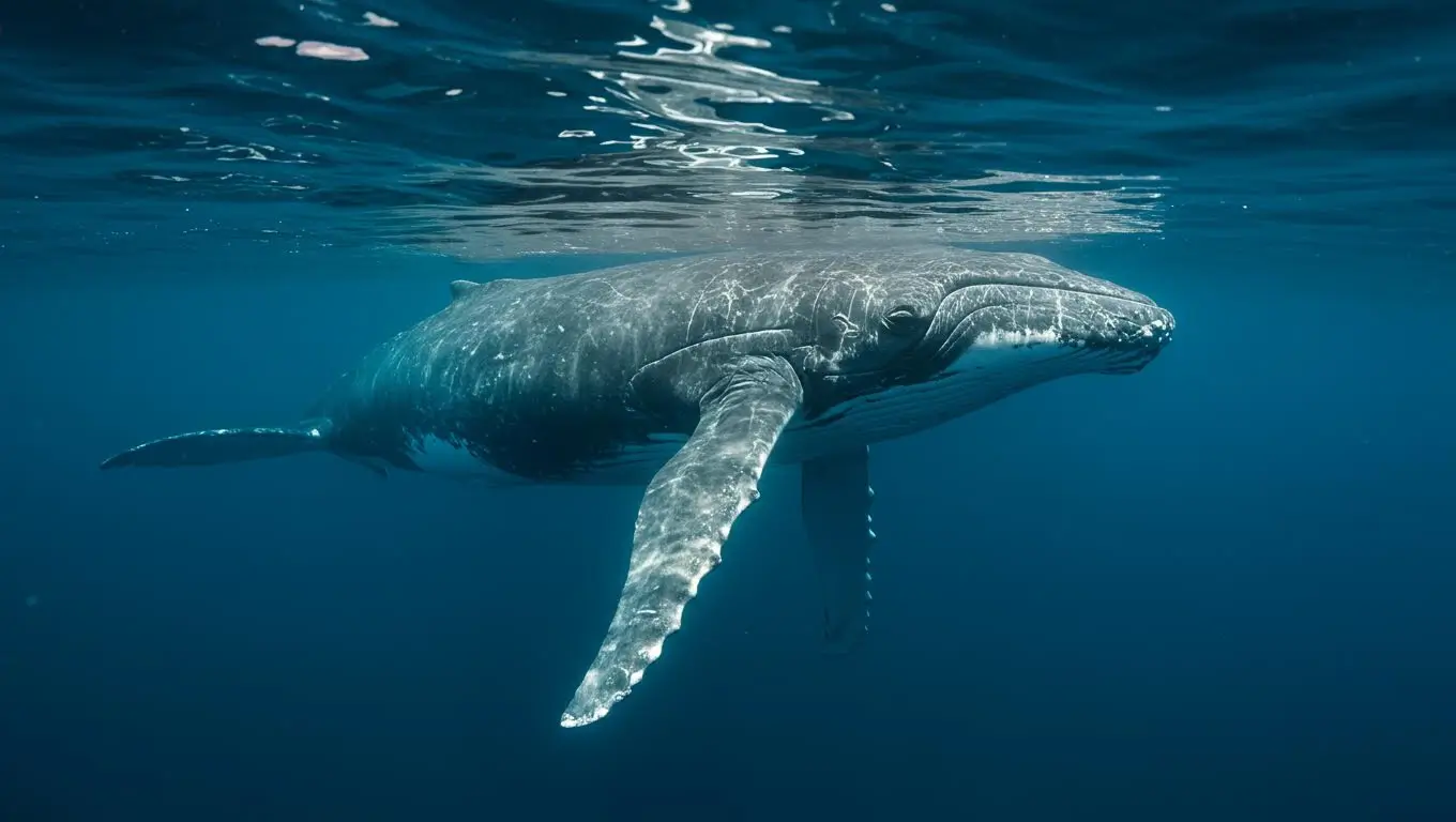 Baleine de Cuvier nageant dans les profondeurs, étudiée par les scientifiques pour ses capacités hors normes de plongée.