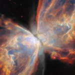 Image du cœur flamboyant de la nébuleuse du Papillon captée par le télescope James Webb.