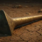 Ancienne hache conique en métal de 3 000 ans découverte en Indonésie.