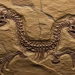 Fossile exceptionnel d’Hyphalosaurus à deux têtes découvert en Chine, montrant une bifurcation axiale rare vieille de 120 millions d’années.