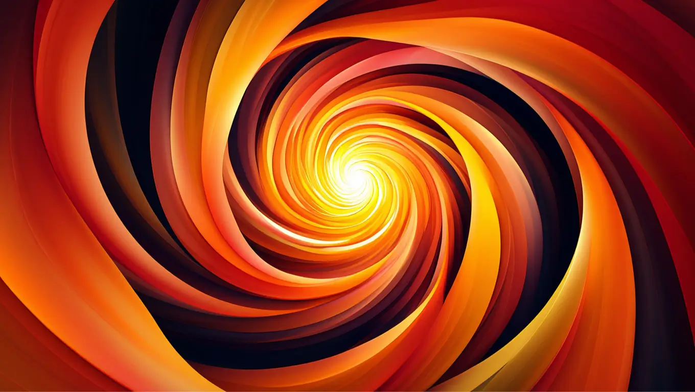 Illustration d’une spirale lumineuse orange et rouge rappelant un « Œil de Sauron » dans l’espace.