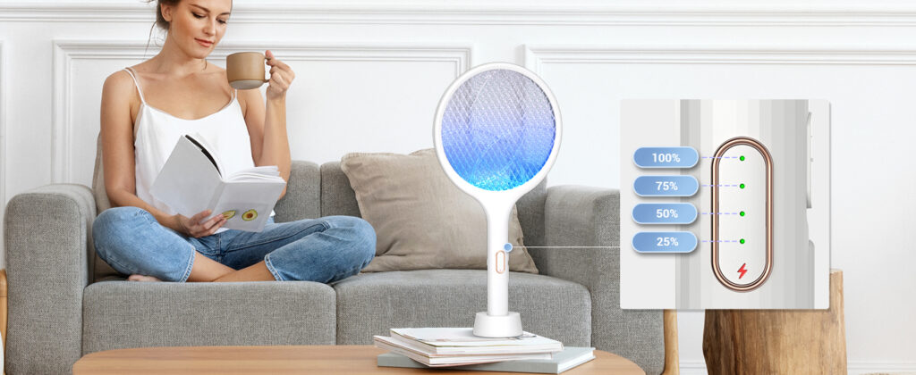 Raquette électrique contre les moustiques