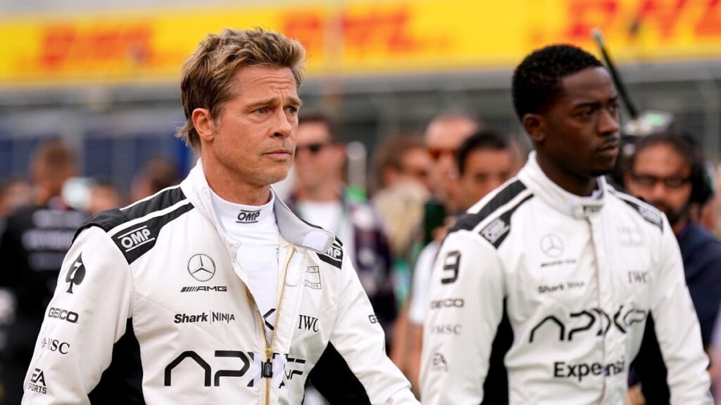 Brad Pitt dans le film F1