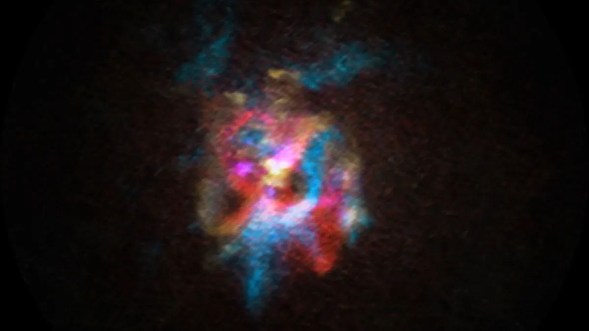 Étoile entourée d’une immense bulle de gaz