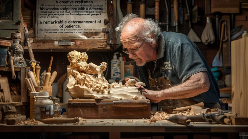 Un homme âgé qui travaille