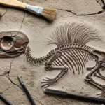 Fossile d’un reptile préhistorique vieux de 247 millions d’années découvert en Alsace.