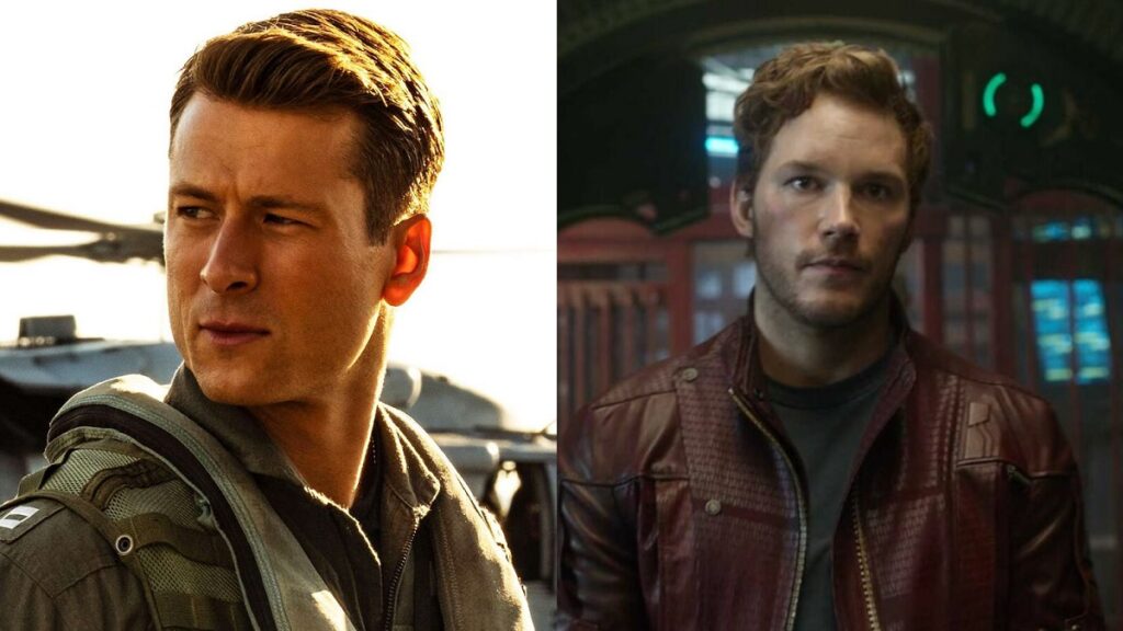 Glen Powell et Chris Pratt