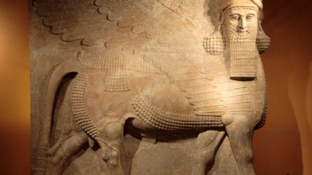 taureau ailé assyrien