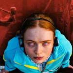 Jeune fille portant un casque audio, plongée dans l’univers sombre et surnaturel du Monde à l’Envers de Stranger Things.