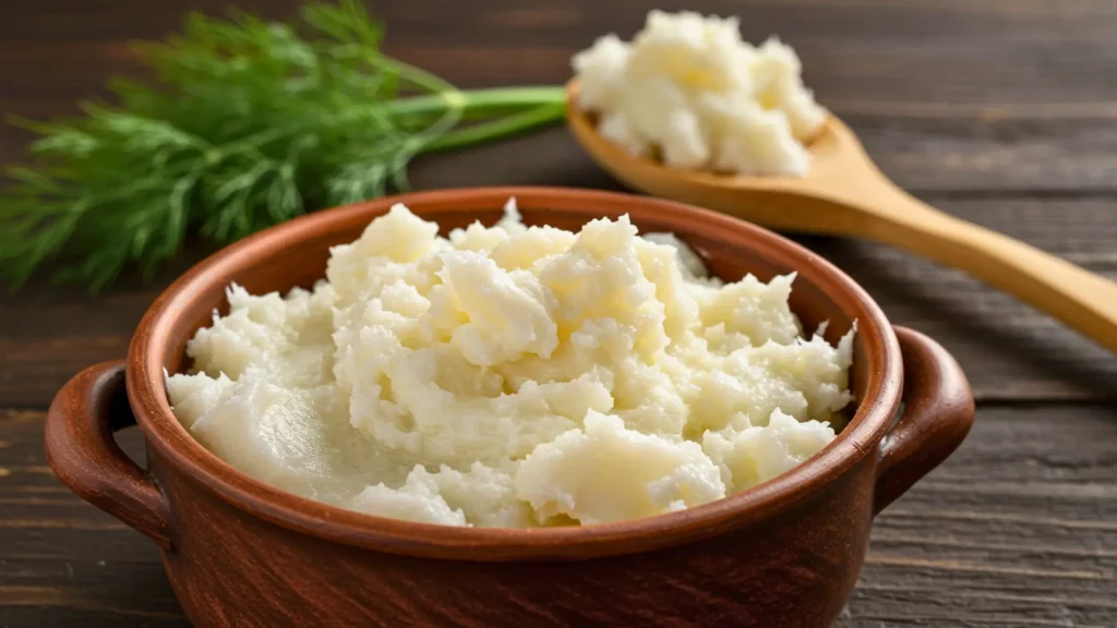 Bol de saindoux artisanal, graisse de porc traditionnelle utilisée en cuisine, riche en nutriments selon les études scientifiques