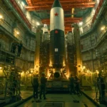 missile nucléaire intercontinental chinois DF-5 dans un silo militaire