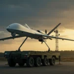 drone militaire européen longue portée sur plateforme mobile dans le cadre du programme ELSA
