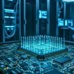Puce photonique utilisant la lumière pour effectuer des calculs d’intelligence artificielle dans un centre de données